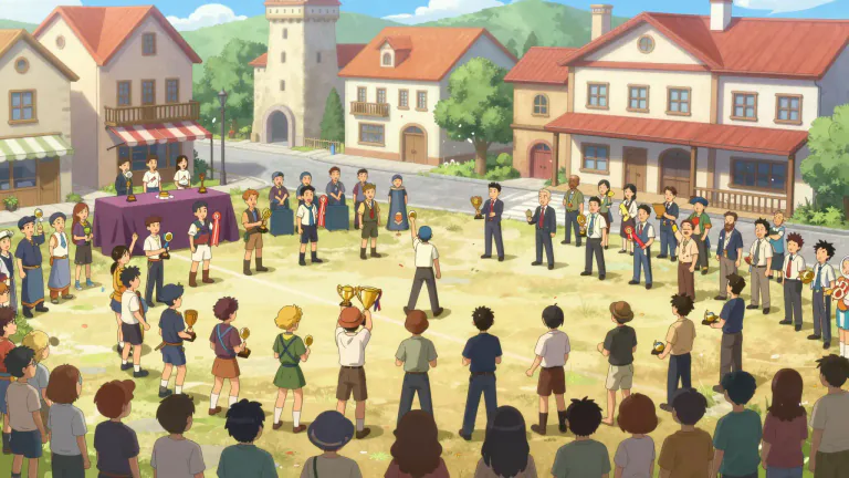 Visual representation of "contest" - A competition between individuals or groups