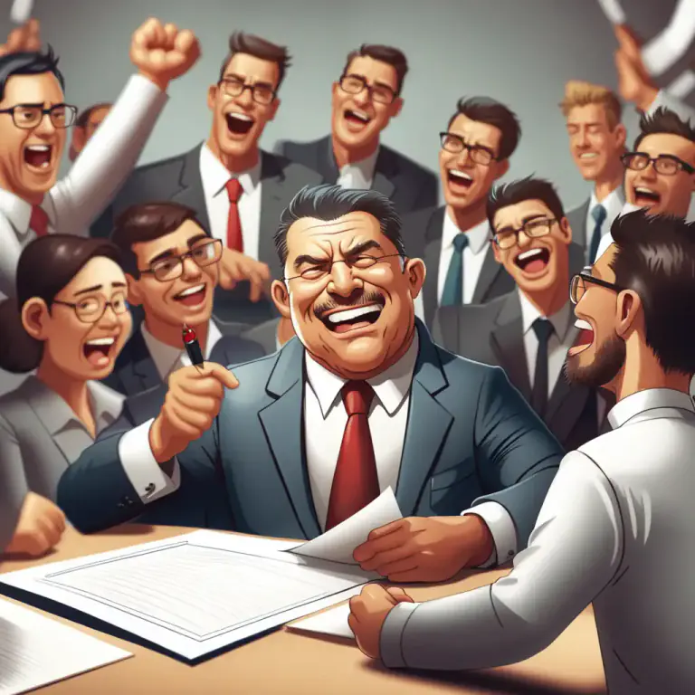 Visual representation of "push over" - To yield to pressure or demands too readily