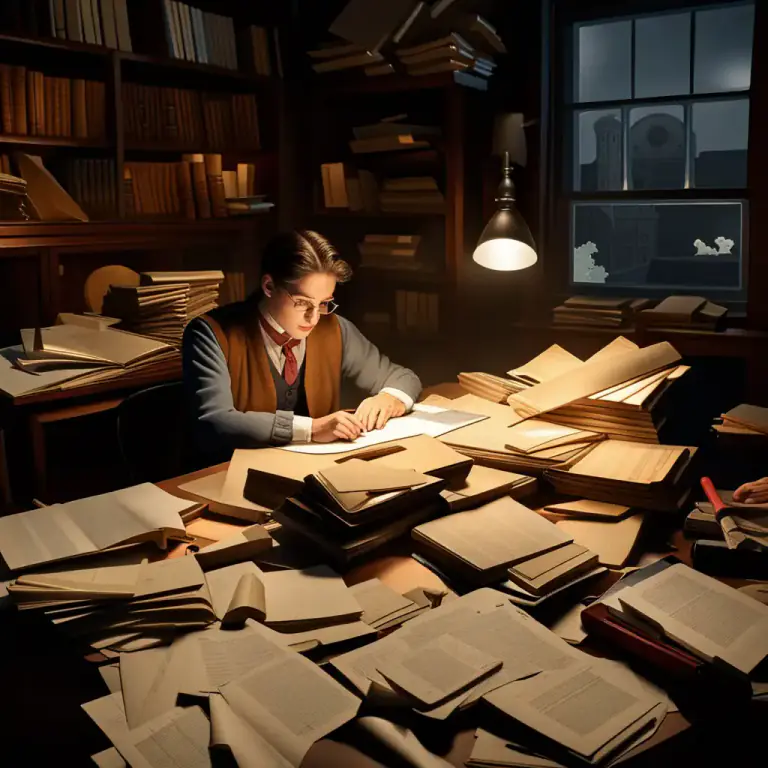 Visual representation of "dig up" - find information by searching carefully