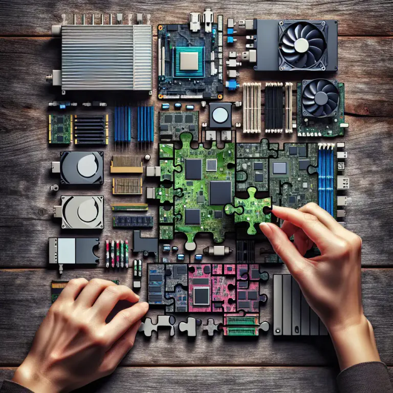 Visual representation of "modular" - In computing, describing a system made up of separate components that can function independently