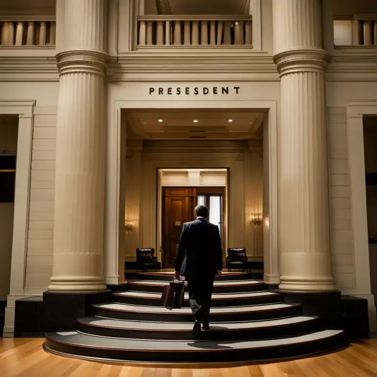Visual representation of "assumption" - The act of taking up a position or office