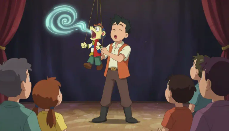 Visual representation of "ventriloquism" - The ability or art of making it seem like your voice is coming from somewhere else.