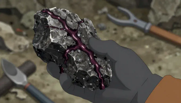 Visual representation of "chromite" - Chromite is a mineral, an ore of chromium, typically found in ultramafic rocks and used in the production of chromium.