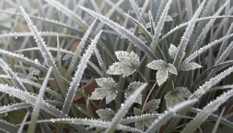 Visual representation of "hoar" - A grayish-white appearance typically associated with frost or aging.