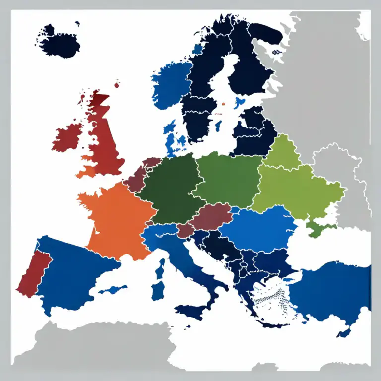 Visual representation of "euro" - Relating to Europe or the European Union