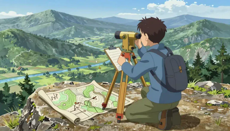 Visual representation of "topographer" - A person who creates detailed maps and charts of the Earth’s surface and its features.