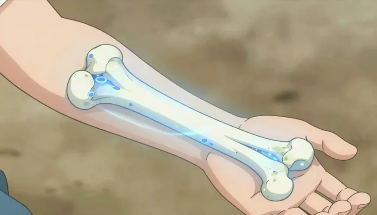 Visual representation of "osteogenesis" - The process by which new bone is created in the body.