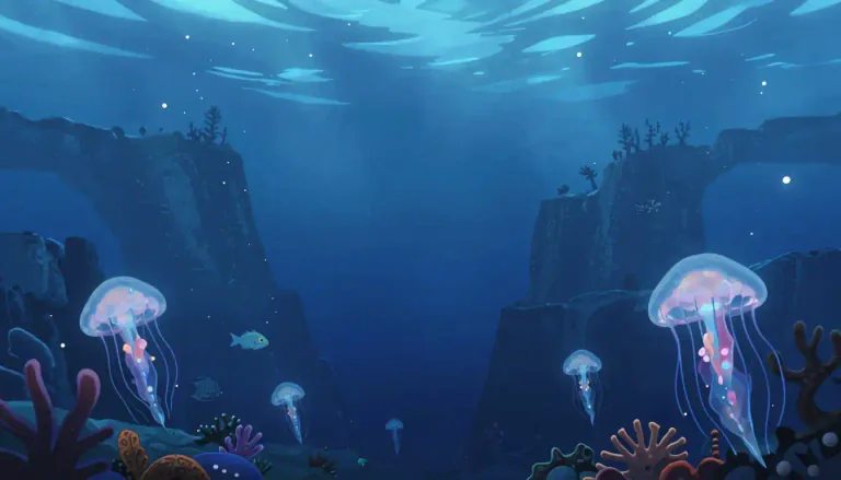 Visual representation of "deepwater" - Deepwater refers to oceanic regions that are deeper than 200 meters, typically characterized by unique ecological conditions.