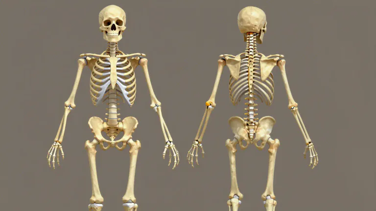 Visual representation of "appendicular" - Relating to the limbs and their attachments to the body, contrasting with structures of the axial skeleton.