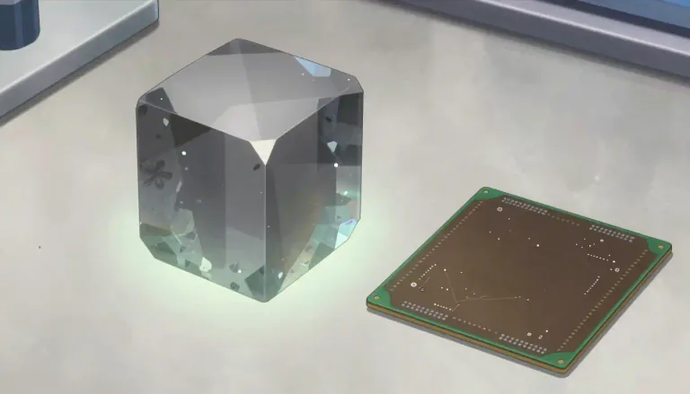 Visual representation of "silicon" - A gray chemical element used widely in making electronic devices