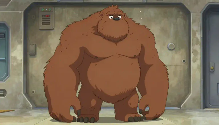 Visual representation of "wookiee" - A fictional species of tall, hairy humanoids in the Star Wars universe known for their strength and loyalty.