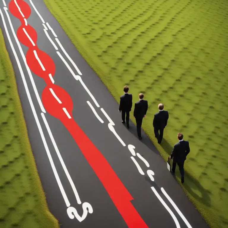 Visual representation of "in line with something" - According to a set of rules or standards