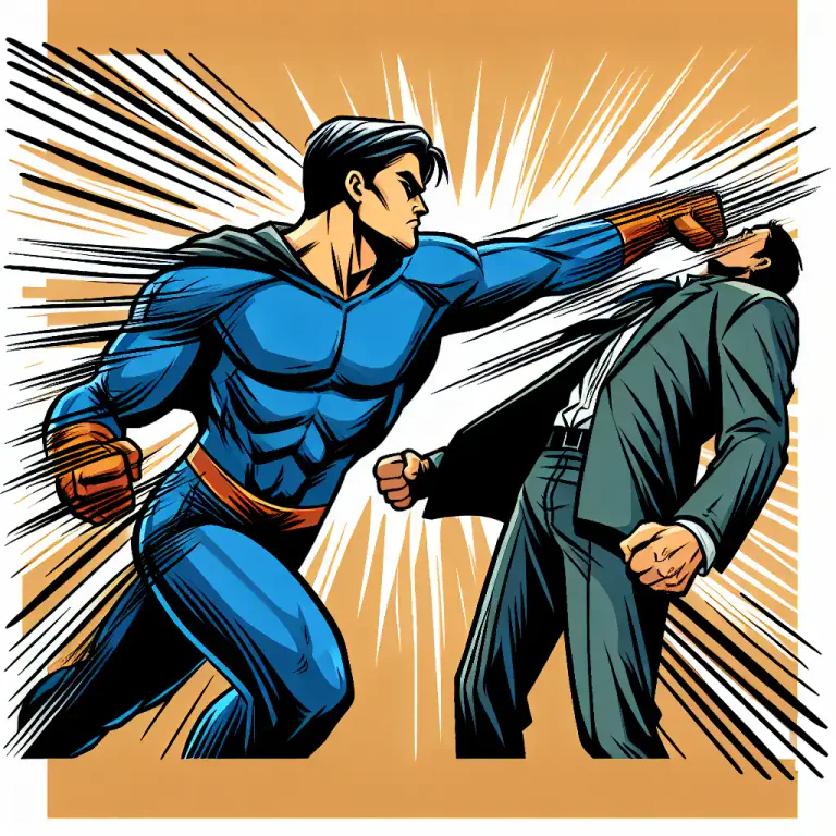 Visual representation of "pow" - A comic book expression for a punch or hit