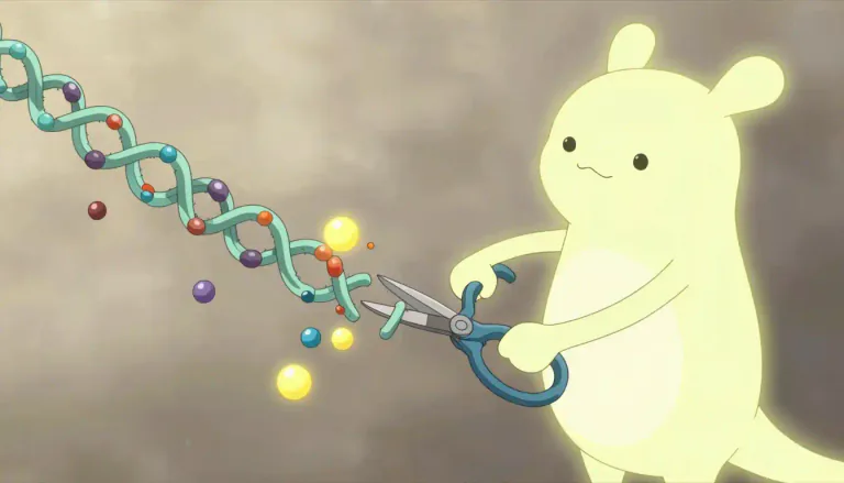 Visual representation of "proteinase" - A type of enzyme that catalyzes the breakdown of proteins into smaller peptides or amino acids.