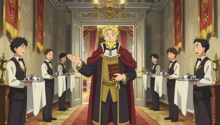 Visual representation of "chamberlain" - A person who manages the household of a monarch or noble.
