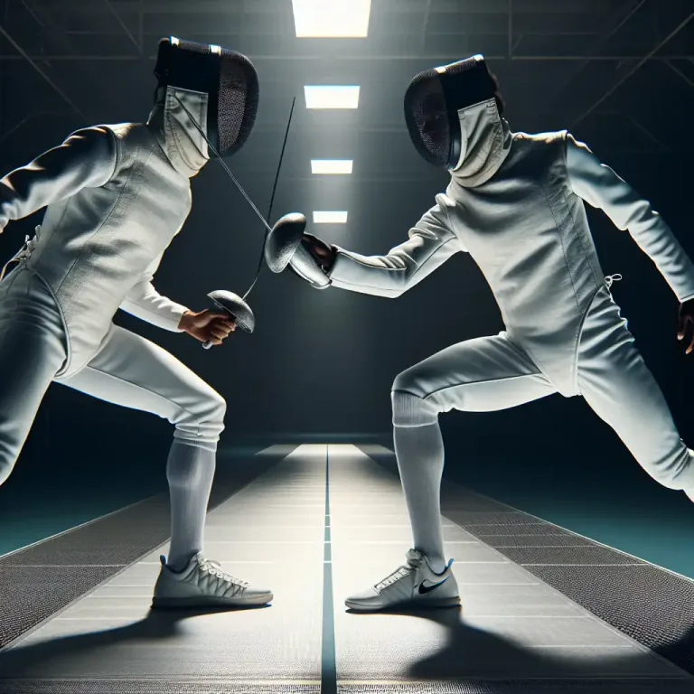 Visual representation of "fence" - The sport of fighting with a thin sword called a foil