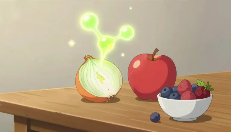 Visual representation of "flavonol" - A type of flavonoid found in various plants, which has antioxidant properties.