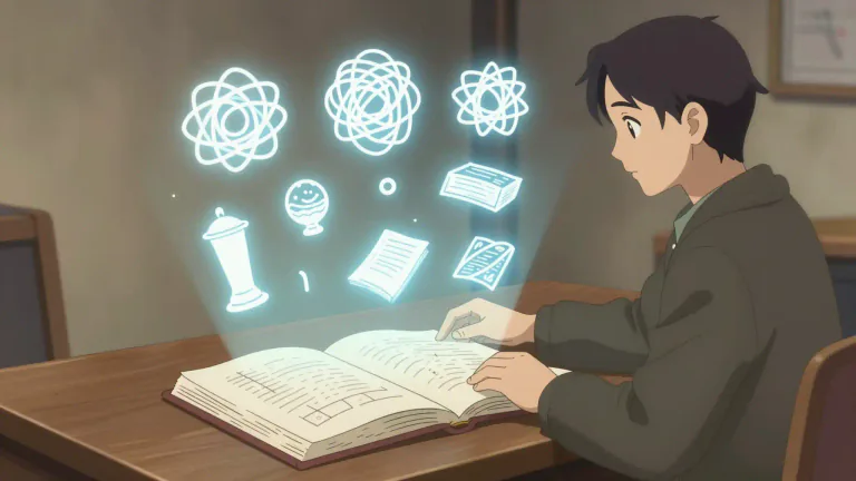 Visual representation of "exposition" - A detailed explanation or description of something so as to make it clear