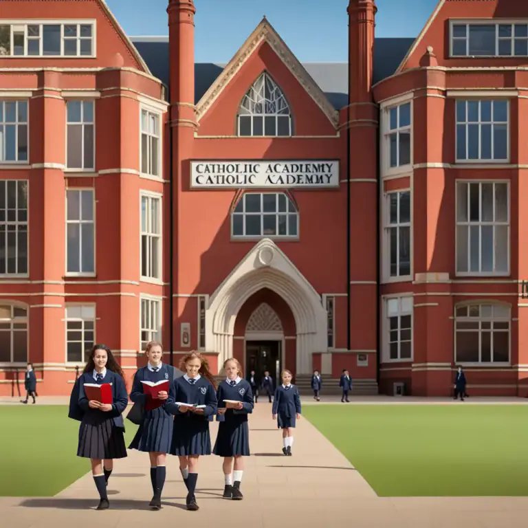 Visual representation of "academy" - A secondary or high school, especially a private one.