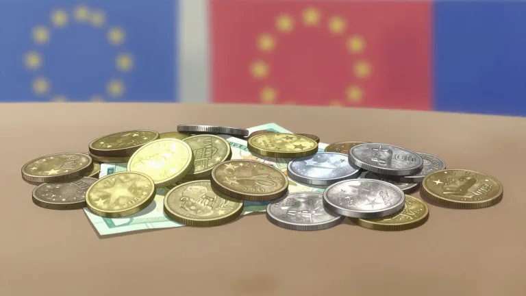 Visual representation of "ecu" - The ecu was a unit of currency that was used in the European Union before the introduction of the euro.