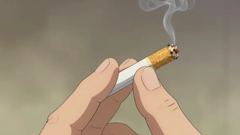 Visual representation of "ciggy" - A small roll of tobacco wrapped in paper, designed for smoking.