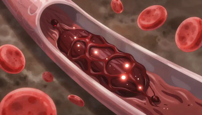Visual representation of "fibrinolysis" - Fibrinolysis refers to the process of breaking down fibrin in blood clots, which is important for normal healing and preventing excessive clotting.