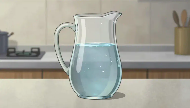 Visual representation of "pitcher" - A container with a handle and a lip, used for holding and pouring liquids.