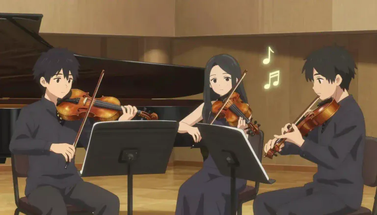 Visual representation of "mezzo" - A term used in music to describe a moderate volume or intensity.