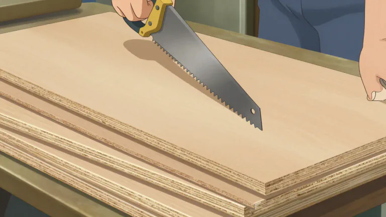 Visual representation of "fibreboard" - A type of building material made from compressed wood fibers that are bonded together to form a durable, lightweight board.