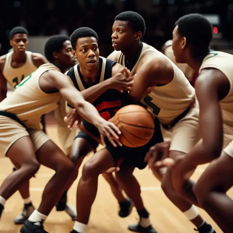 Visual representation of "tie down" - In sports, to prevent an opponent by controlling them.