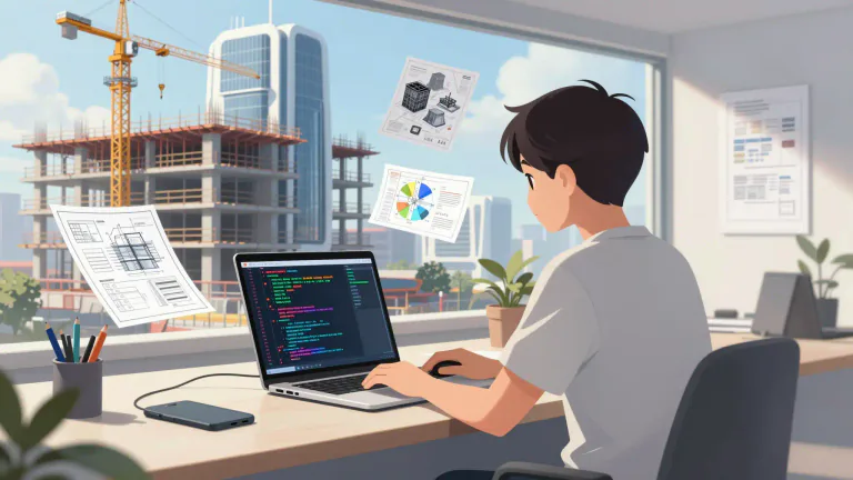 Visual representation of "developer" - A person or a company that creates new things, like computer software or buildings
