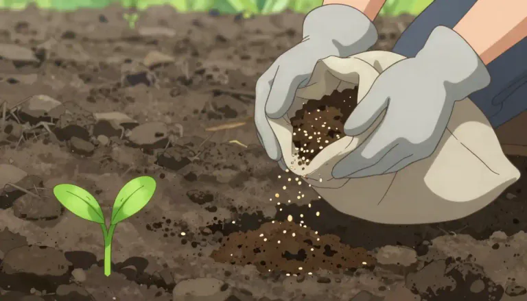 Visual representation of "fertiliser" - A chemical or natural substance added to soil or land to increase its fertility.