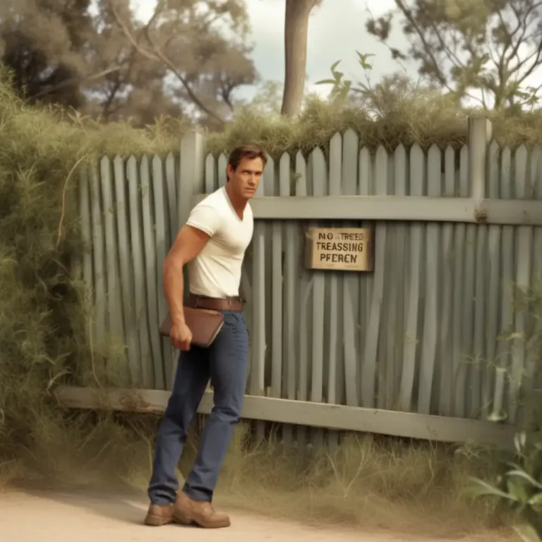Visual representation of "trespass on" - To unlawfully enter someone's property without their permission