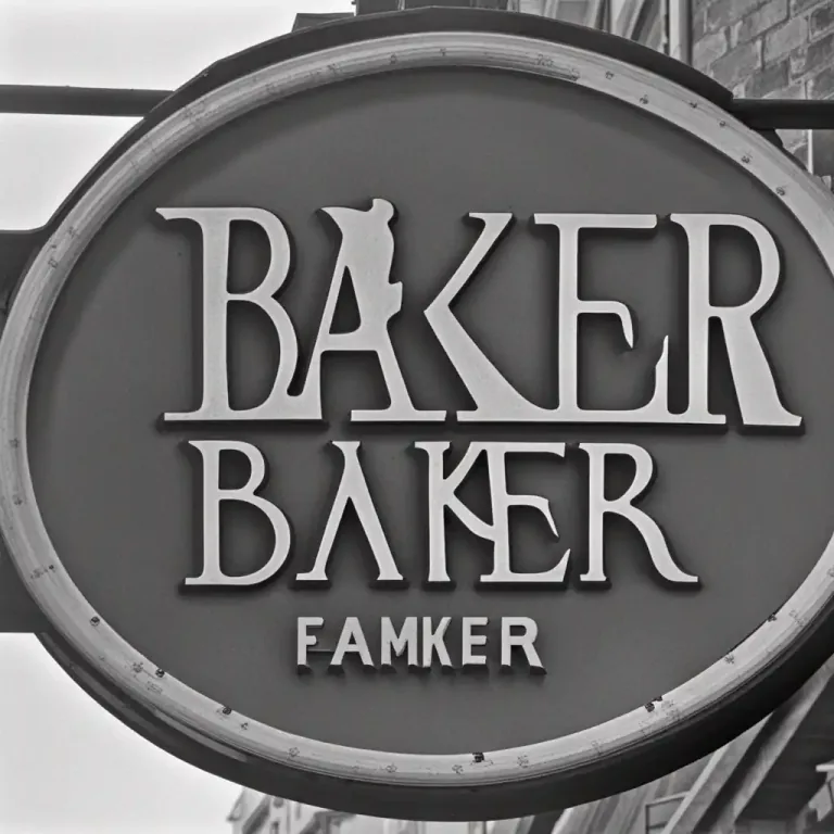 Visual representation of "baker" - A family name that has been historically associated with the profession of baking