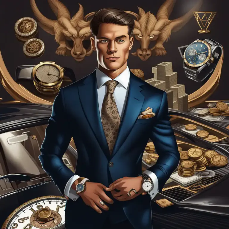 Visual representation of "bourgeois" - A person who is perceived as being concerned with respectability and material values.