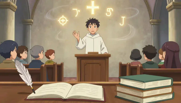 Visual representation of "homiletics" - Homiletics is the art and science of preaching, including the principles and techniques used to prepare and deliver sermons.