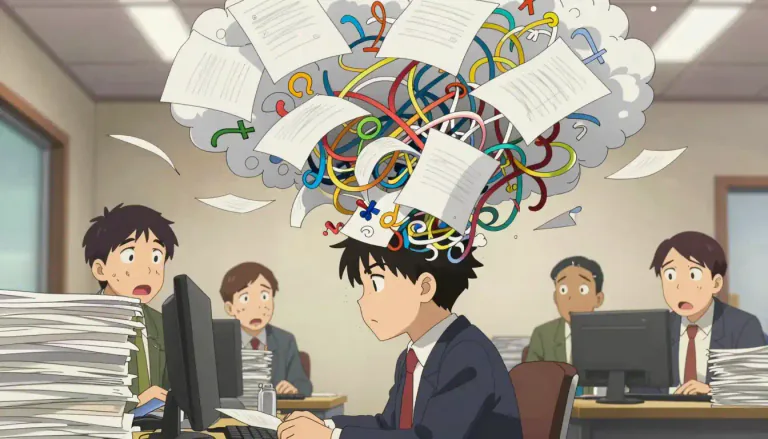 Visual representation of "gobbledygook" - Language or writing that is unnecessarily complicated and difficult to understand.