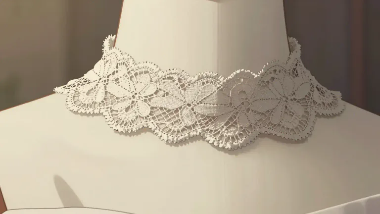 Visual representation of "neckband" - A neckband is a strip of fabric or material that goes around the neck, typically used in clothing to provide support or add style.