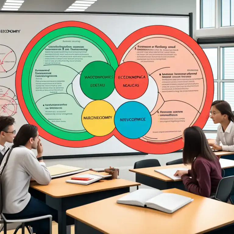Visual representation of "macro" - In economics, it is the branch that deals with the structure, performance, behavior, and decision-making of the whole, or aggregate, economy.