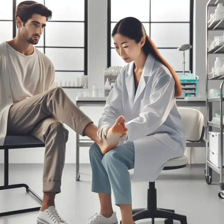 Visual representation of "chiropodist" - A healthcare professional who treats feet and lower leg problems