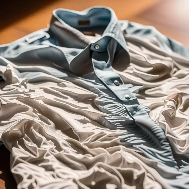 Visual representation of "kilted" - Distorted, crinkled (typically of fabric)