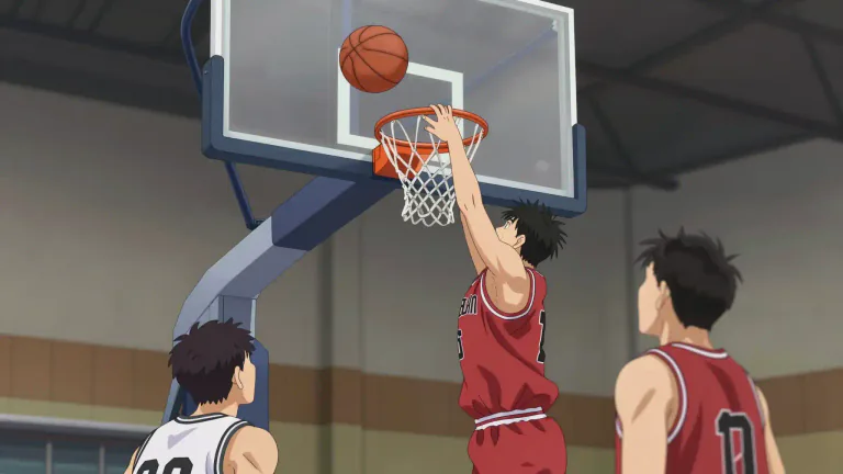 Visual representation of "goaltending" - Goaltending is an infringement in basketball that occurs when a player interferes with a shot on its way to the basket, either by blocking it or touching the ball while it's on its way down towards the basket.