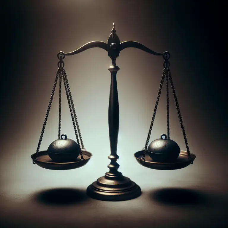 Visual representation of "be even" - To make something equal or pay back.