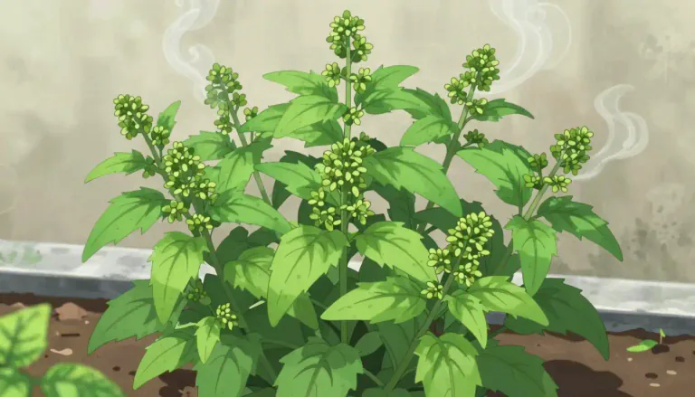 Visual representation of "epazote" - A perennial herb native to Central America with a strong flavor and a distinctive aroma, commonly used in cooking.