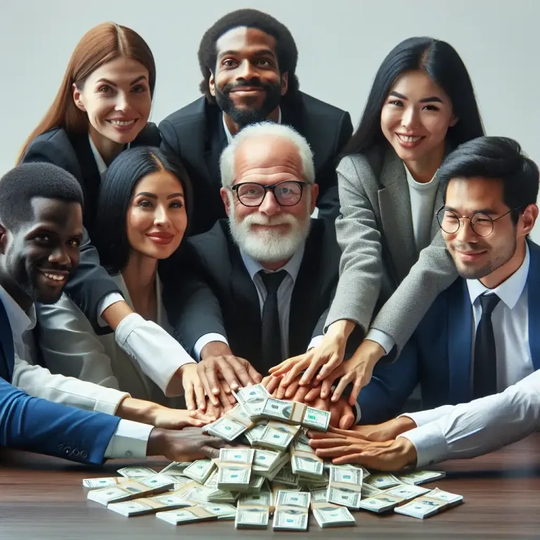 Visual representation of "stakeholder" - In businesses, a stakeholder can also be a person or company that invests money in a business and therefore has the right to participate in decision-making.