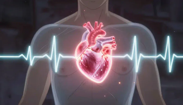 Visual representation of "arrhythmia" - A variation from the normal rhythm of the heartbeat that can be caused by various factors.