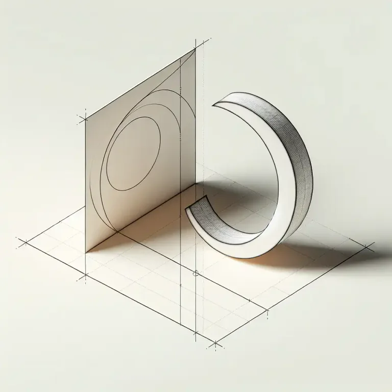 Visual representation of "curvature" - In mathematics, it's the amount by which a curve deviates from being a straight line, or a surface deviates from being a plane.