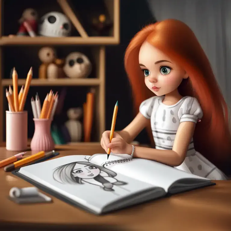 Visual representation of "sketch" - To make a rough drawing of something
