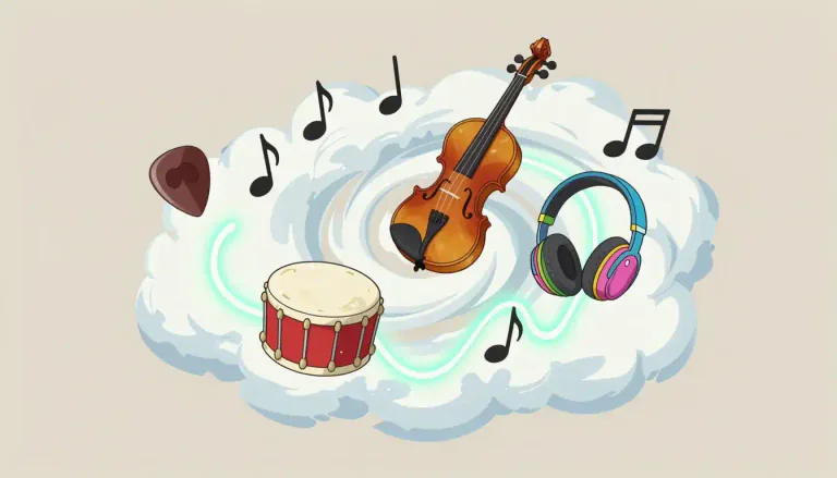 Visual representation of "melange" - A mix of different things