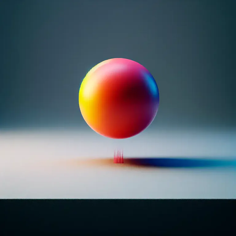 Visual representation of "bounce into" - To quickly or suddenly come across or meet someone, usually by chance